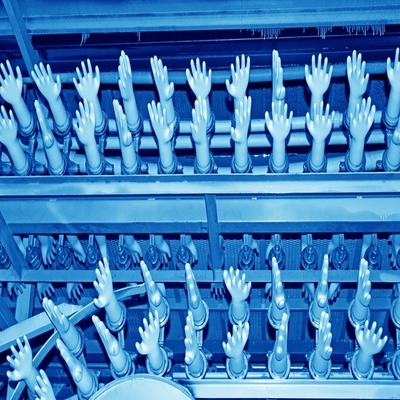 의학 라텍스 고무 의료용 장갑 생산 라인