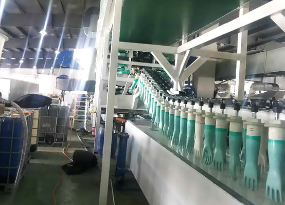 라텍스 수술 장갑 생산 라인 작은 니트릴 장갑 제조 기계 고무